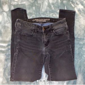 black american eagle jeans